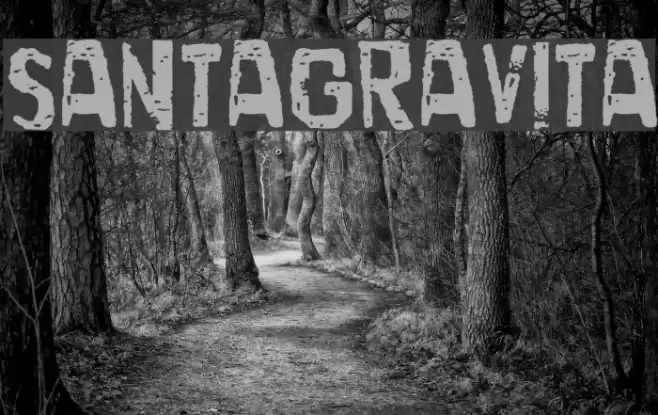 SantaGravita Font examples