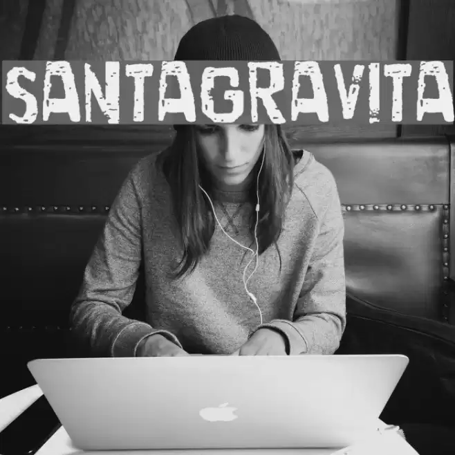 SantaGravita Font examples