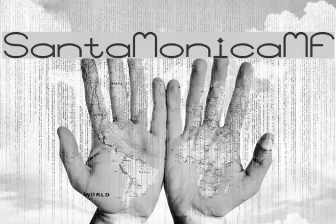 SantaMonicaMF Font examples