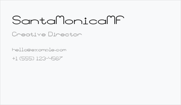 SantaMonicaMF Business Card