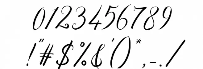 SantaRose Font OTHER CHARS