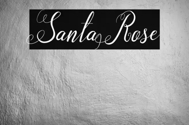 SantaRose Font examples