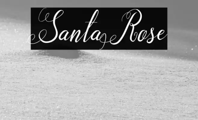 SantaRose Font examples