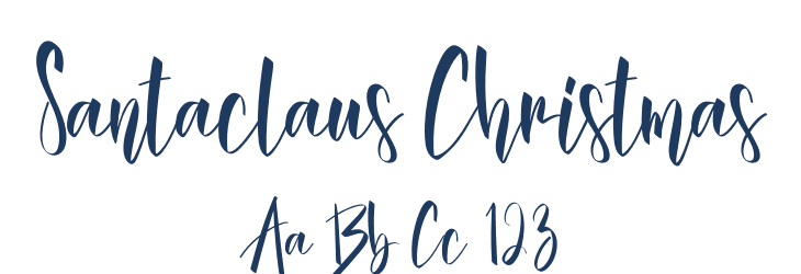 Santaclaus Christmas Font Preview