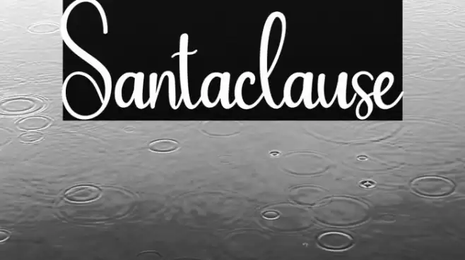 Santaclause Font examples