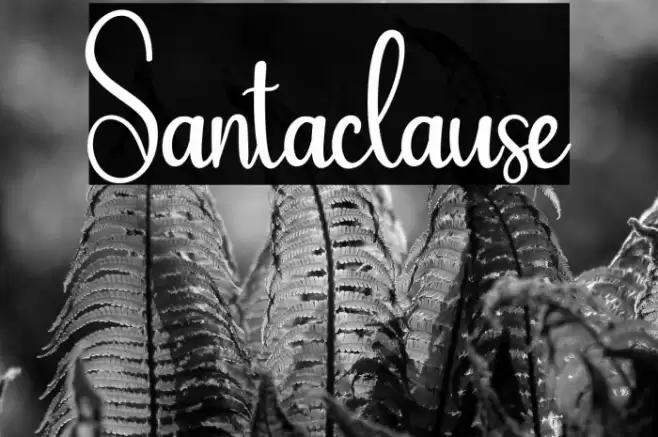 Santaclause Font examples