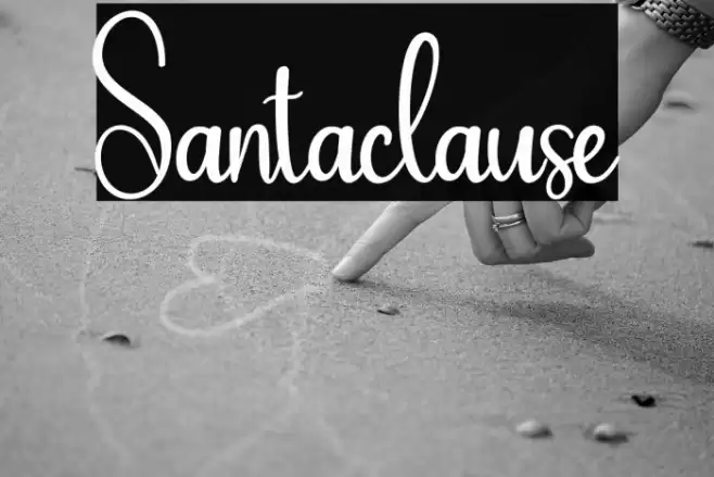 Santaclause Font examples