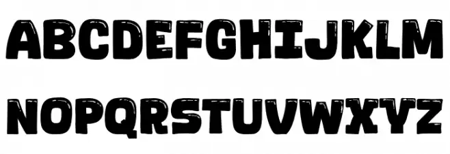 Santai Relax Schriftart Groß
