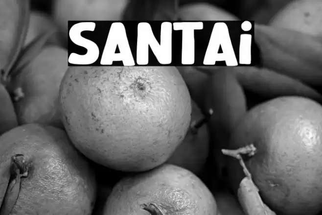 Santai Font examples