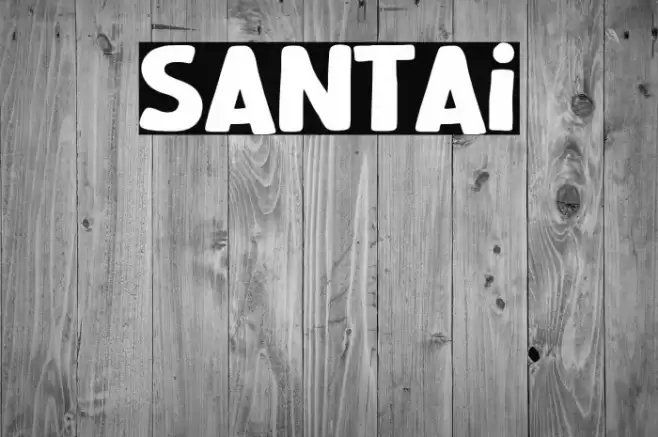 Santai Font examples