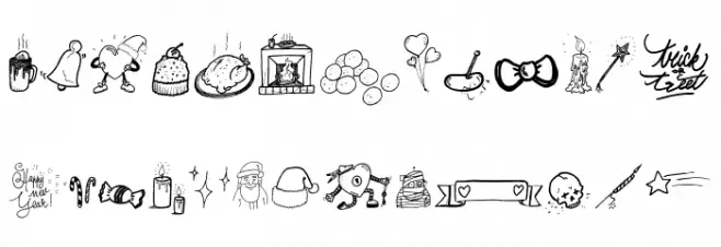 Santalloween_PersonalUseOnly 字体 小写