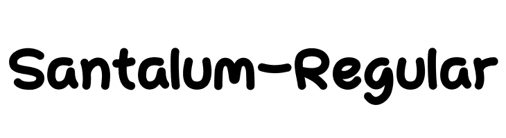 Santalum-Regular  Free Fonts Download