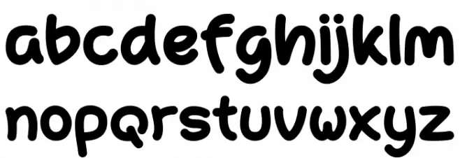 Santalum-Regular 字体 小写