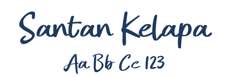 Santan Kelapa Font Preview