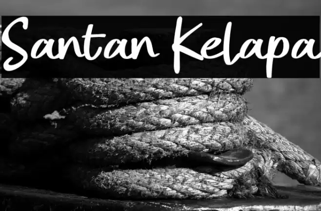 Santan Kelapa 字体 examples