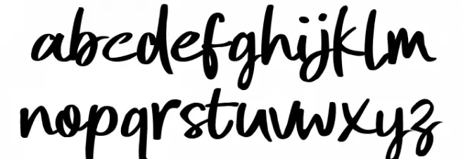 Santan Kelapa 字体 小写