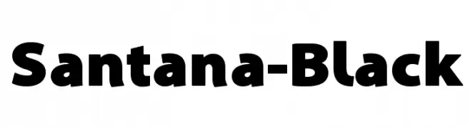 Santana-Black  नि: शुल्क फ़ॉन्ट्स डाउनलोड