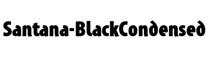 Santana-BlackCondensed Font