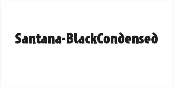 Santana-BlackCondensed Logo