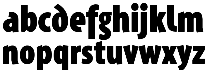 Santana-BlackCondensed Font Litere mici