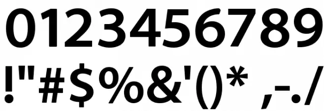 Santana-Bold Font OTHER CHARS