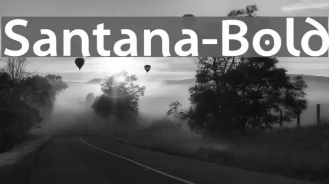 Santana-Bold Font examples