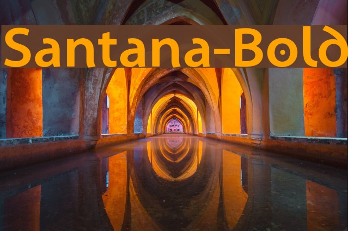 Santana-Bold フォント examples