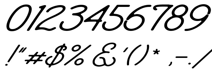 Santana フォント その他の文字
