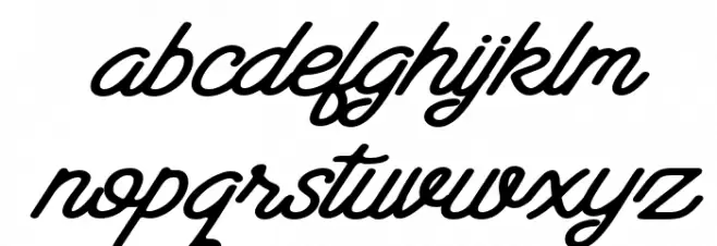 Santana Font LOWERCASE