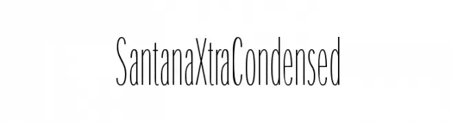 SantanaXtraCondensed  Fuentes Gratis Descargar