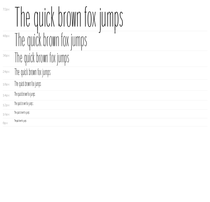 SantanaXtraCondensed Waterfall