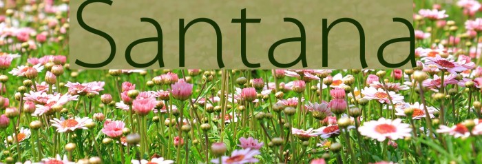 Santana Font examples