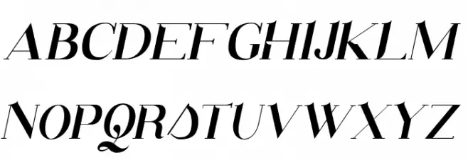 Santander italic Fonte MAIÚSCULAS