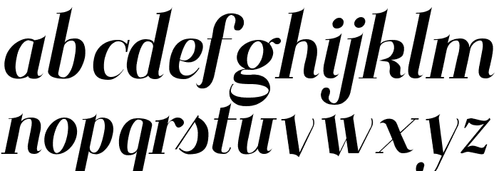 Santander italic Font LOWERCASE