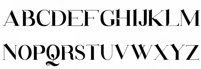 Santander Schriftart Groß
