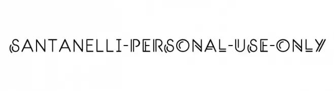 Santanelli-PERSONAL-USE-ONLY  Free Fonts Download