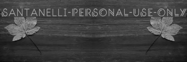 Santanelli-PERSONAL-USE-ONLY Font examples