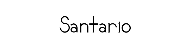 Santario  font caratteri gratis