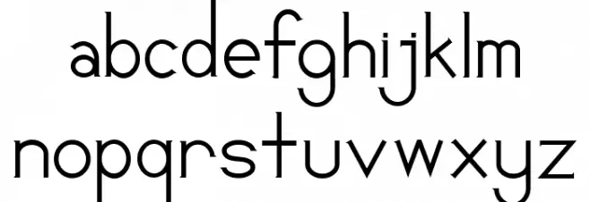 Santario خط أحرف صغيرة