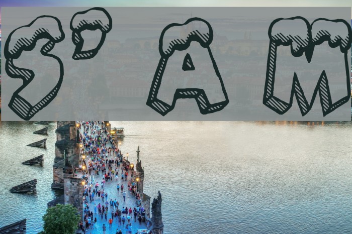 Santa's Air Mail Font examples