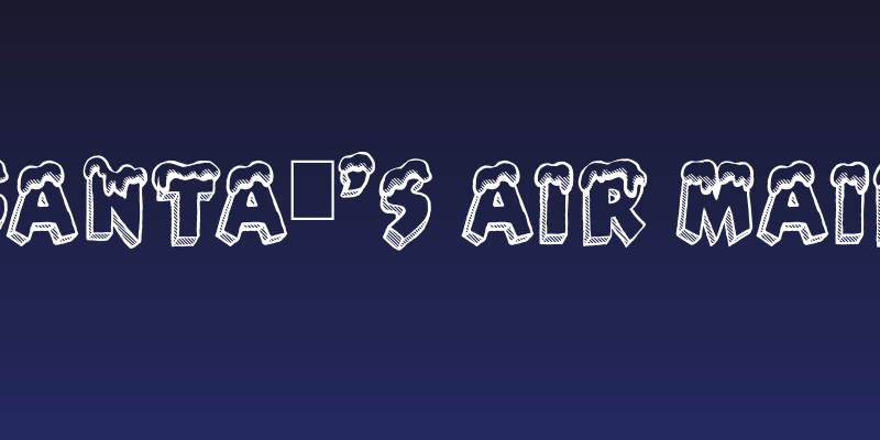 Santa's Air Mail Social Header