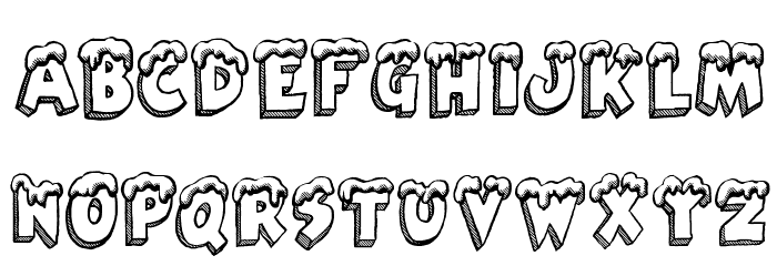 Santa's Air Mail Font LOWERCASE