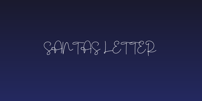 Santas Letter Social Header