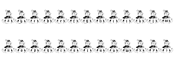 Santas List Font LOWERCASE