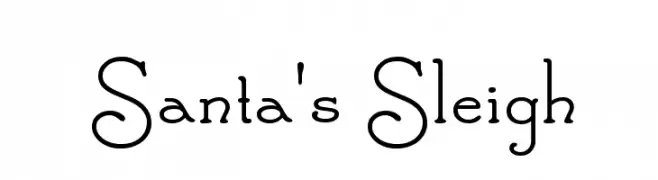 Santa's Sleigh  フリーフォントのダウンロード
