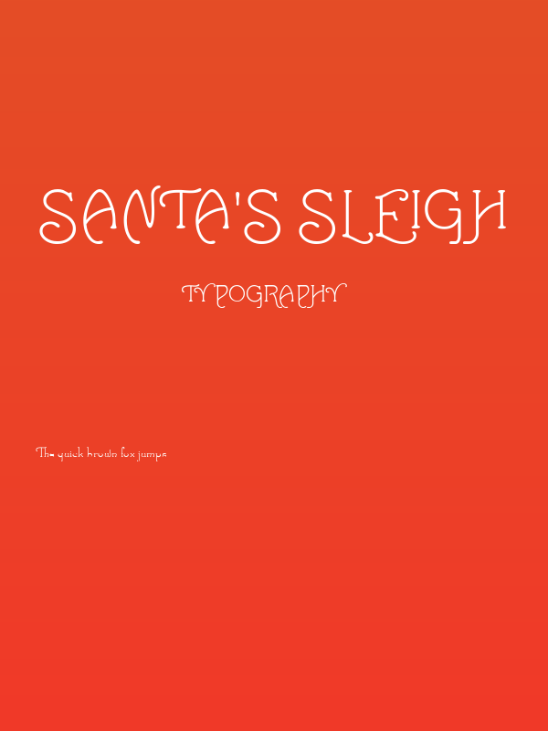 Santa's Sleigh Poster