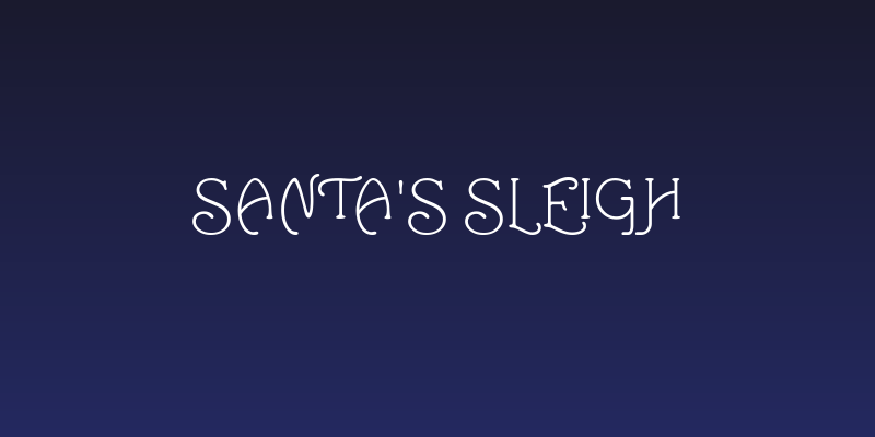 Santa's Sleigh Social Header