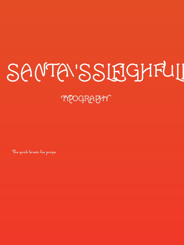 Santa'sSleighFull Bold Poster