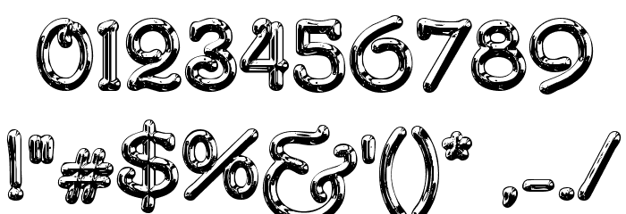 SantasSleighFull Deluxe Font OTHER CHARS