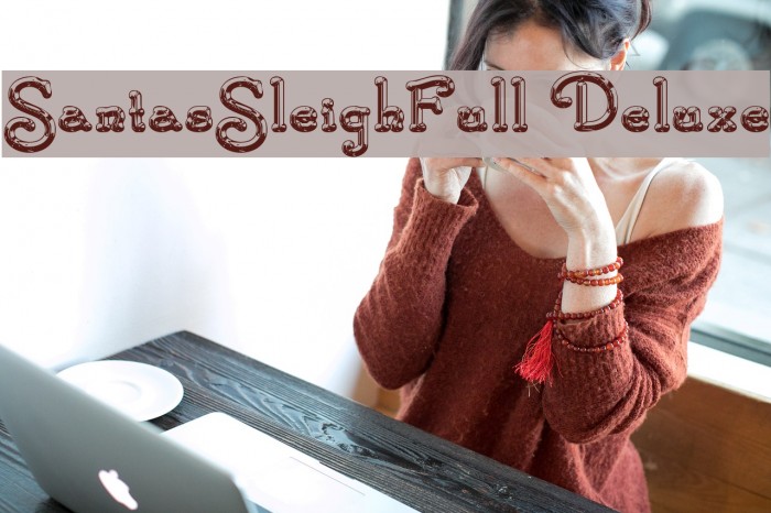 SantasSleighFull Deluxe Font examples
